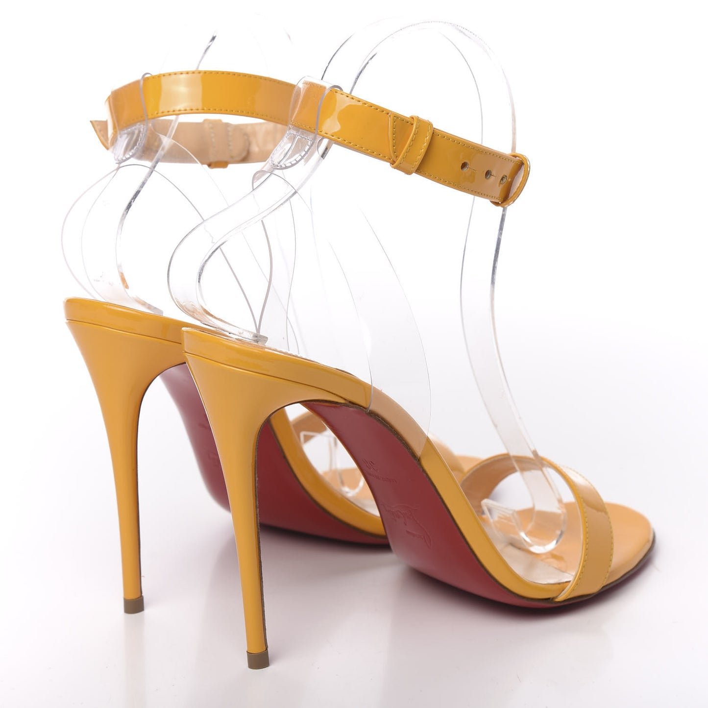 Patent PVC Jonatina 100 Sandals 38 Topaz Transparent