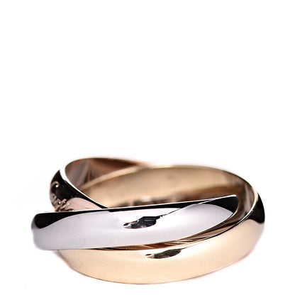 Cartier 18K Pink Yellow White Gold Classic Les Must De Trinity Ring 52 6 3 of 5