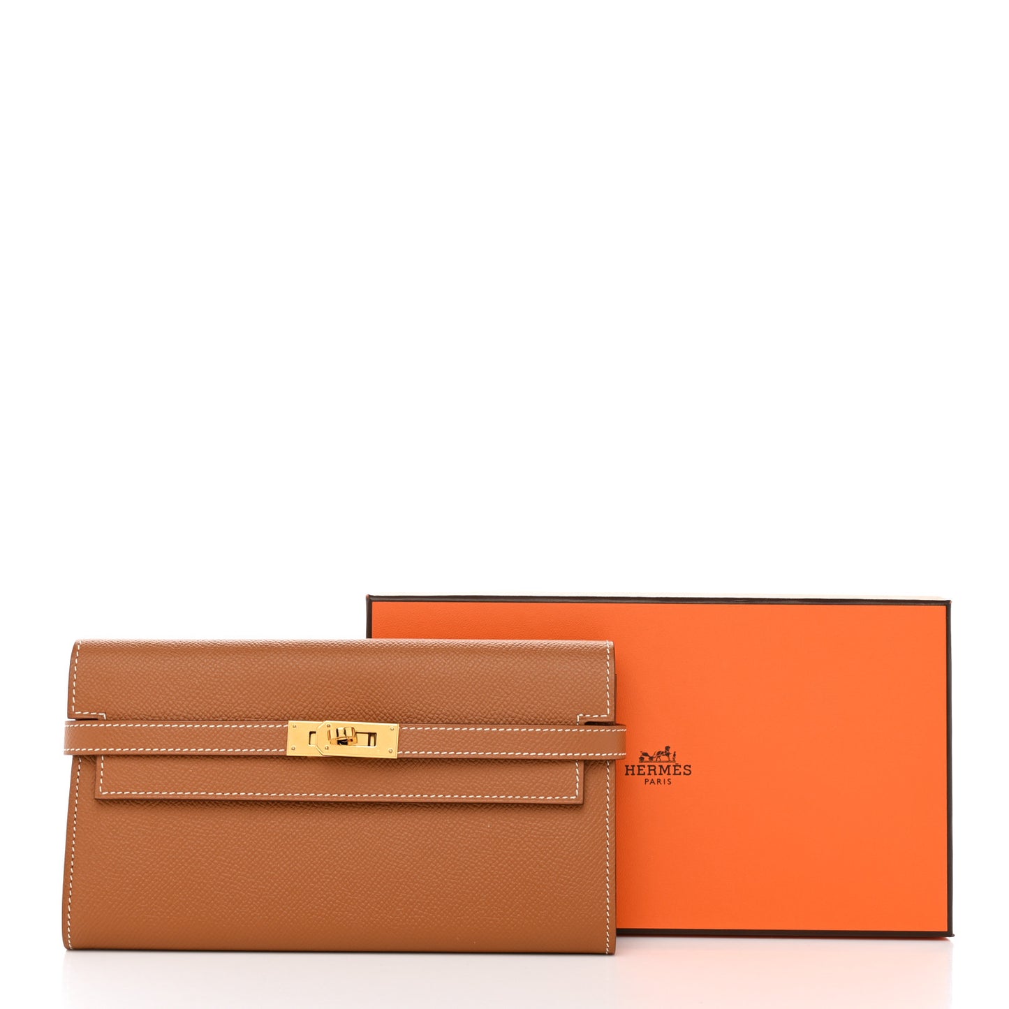 Epsom Kelly Longue Wallet Gold