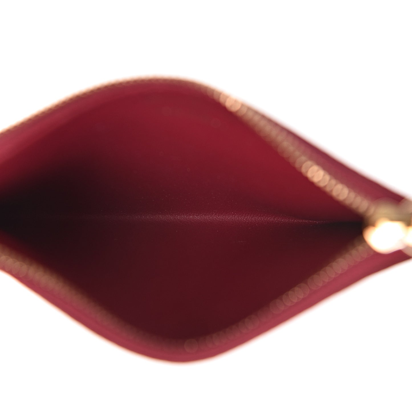 Monogram Zipped Card Holder Fuchsia