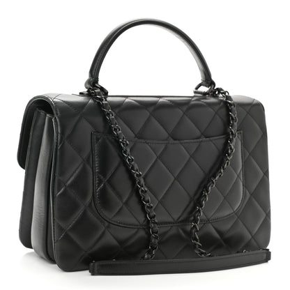 Chanel Lambskin Quilted Medium Trendy CC Flap Dual Handle Bag So Black 3 of 10