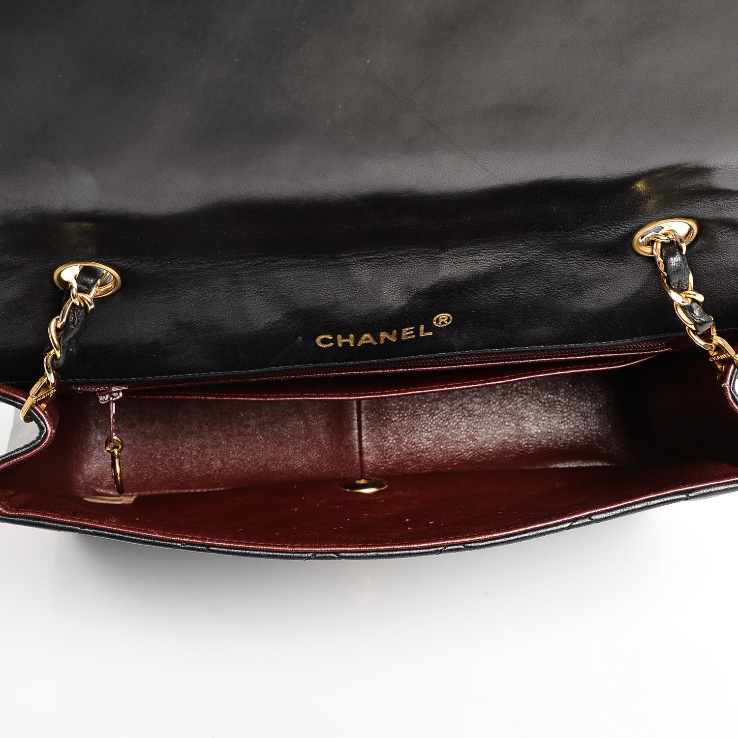 Chanel Lambskin Quilted Medium Single Flap Black 5 of 12