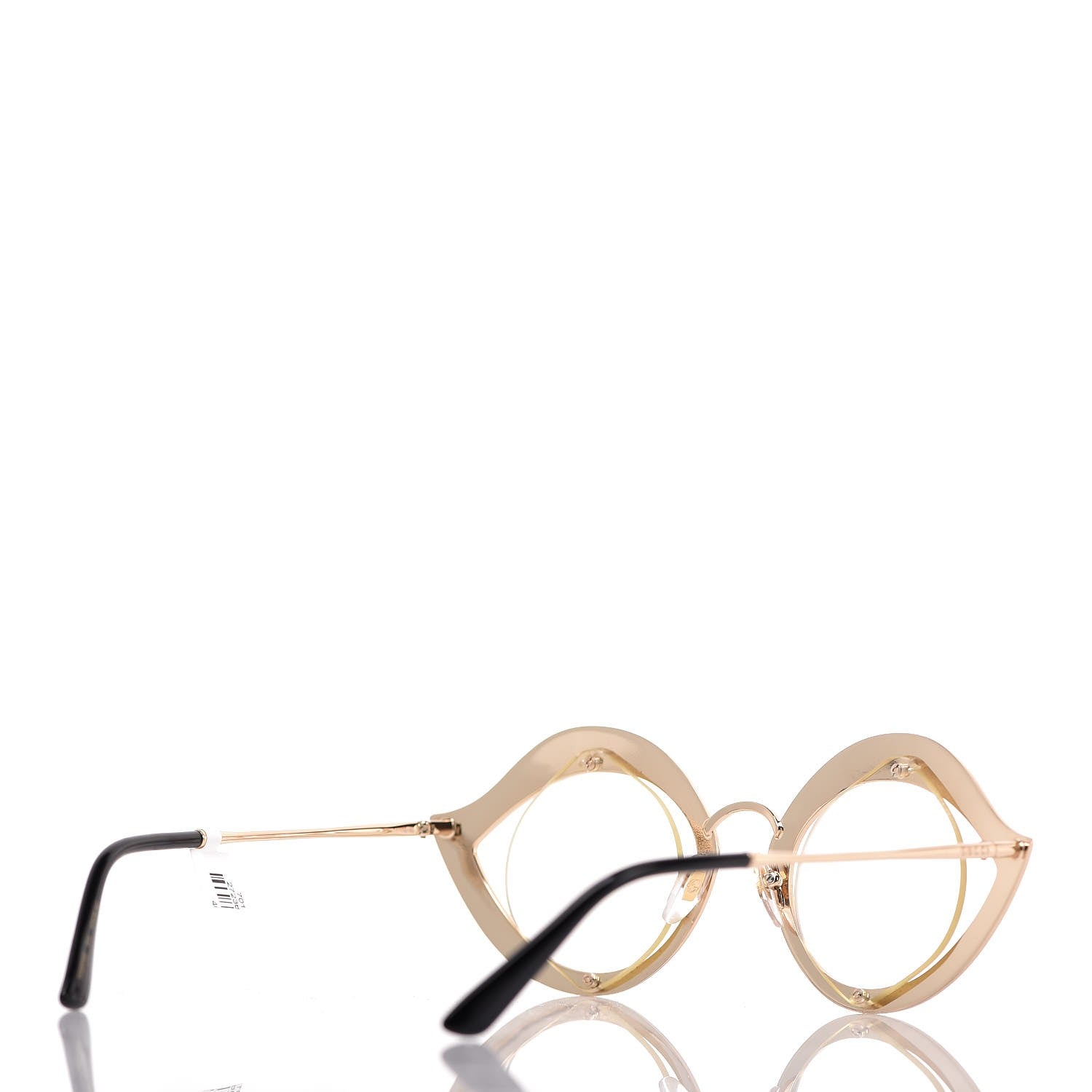 Gucci Metal Crystal Cat Eye Sunglasses GG0046S Light Pink 4 of 7