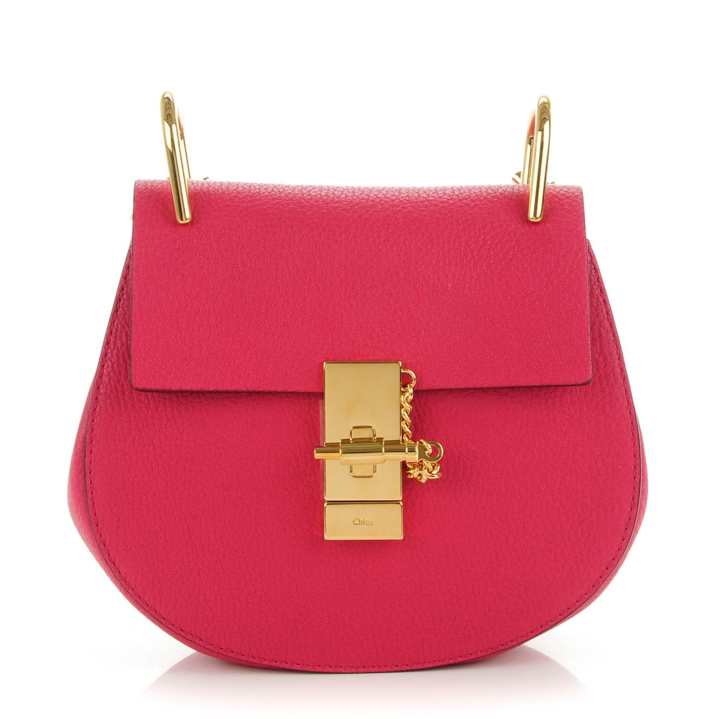 Grained Lambskin Mini Drew Shoulder Bag Dreamy Pink