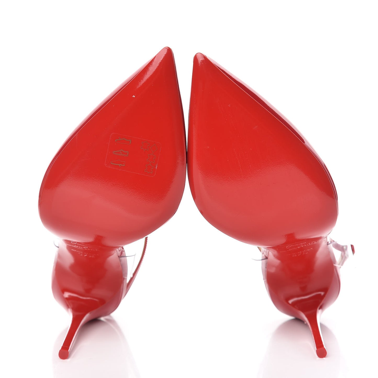 Patent PVC Cupidetta 100 Pumps 37.5 Loubi Transparent
