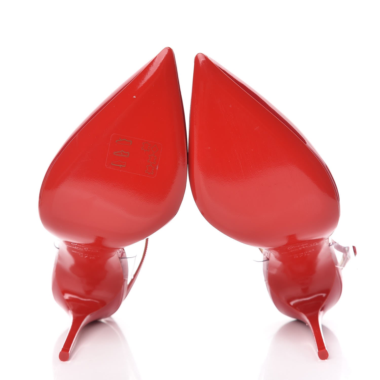 Christian Louboutin Patent PVC Cupidetta 100 Pumps 37.5 Loubi Transparent 5 of 8