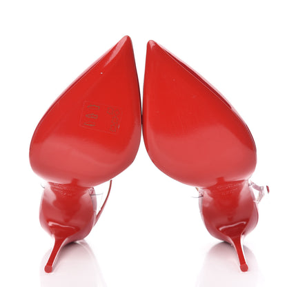 Christian Louboutin Patent PVC Cupidetta 100 Pumps 37.5 Loubi Transparent 5 of 8