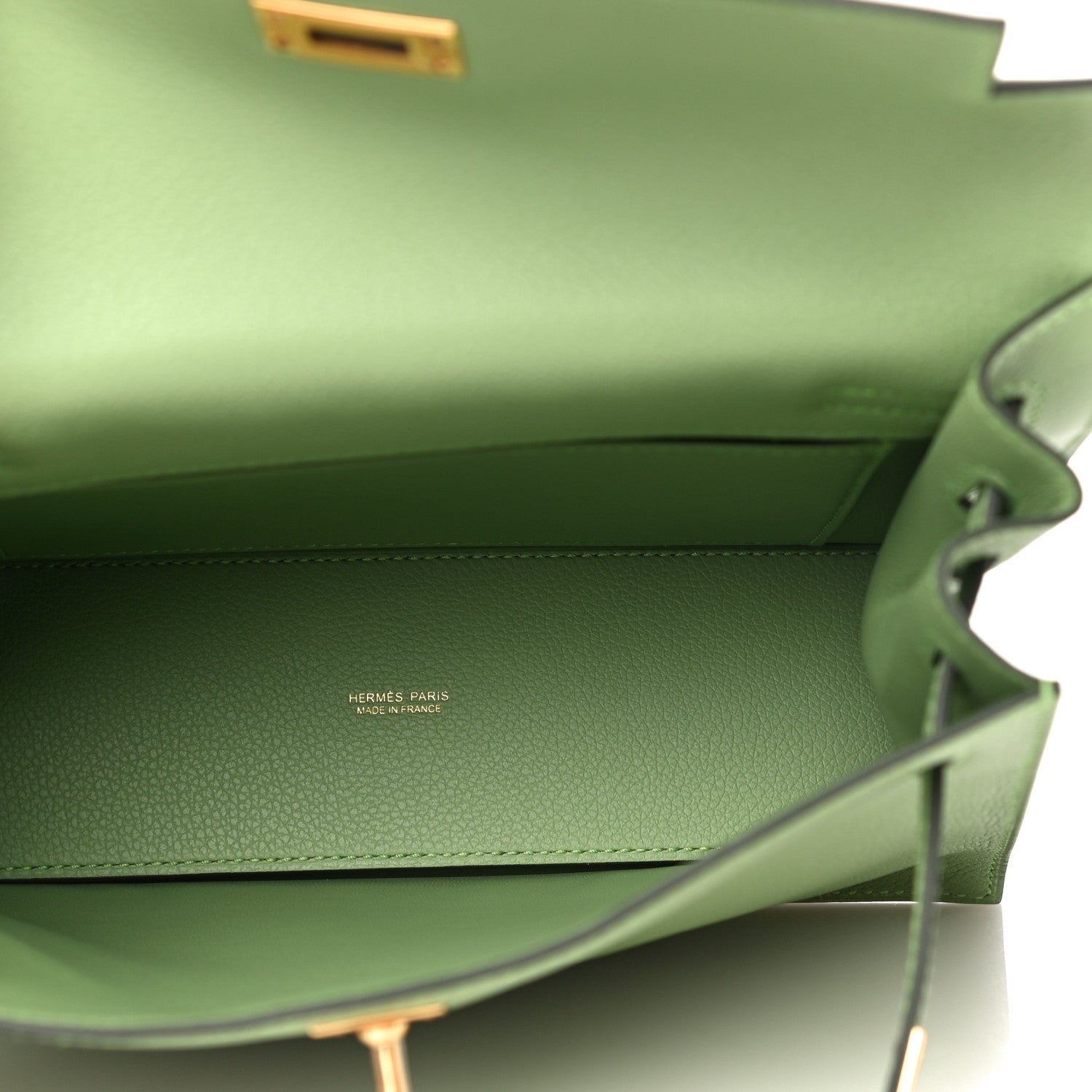 Hermes Evercolor Kelly Danse II Belt Bag Vert Criquet 5 of 10