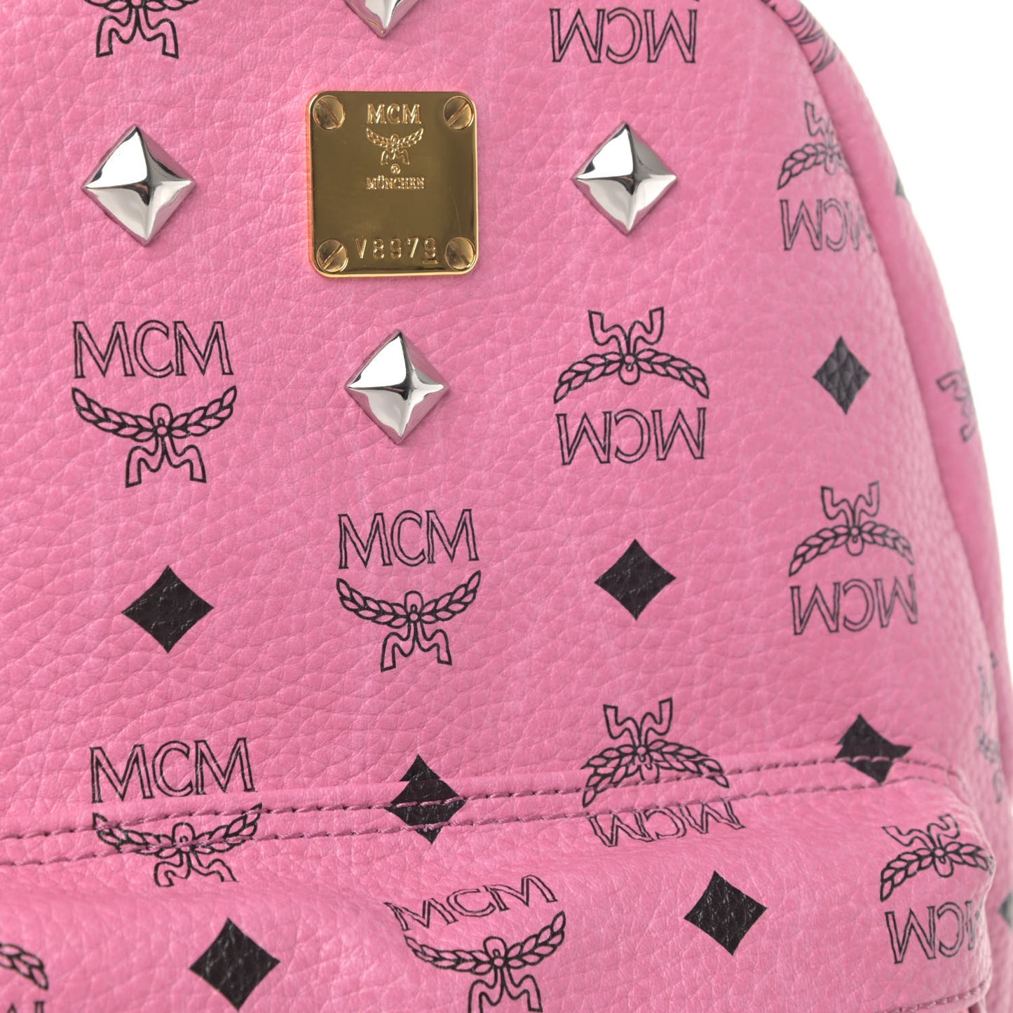 Visetos Small Sprinkle Stud Stark Backpack Pink