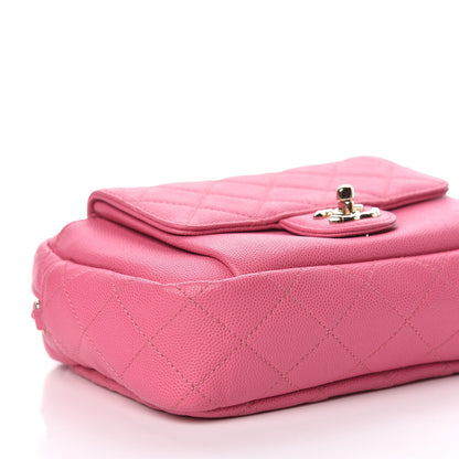 Chanel Caviar Quilted CC Day Camera Case Pink 5 of 11