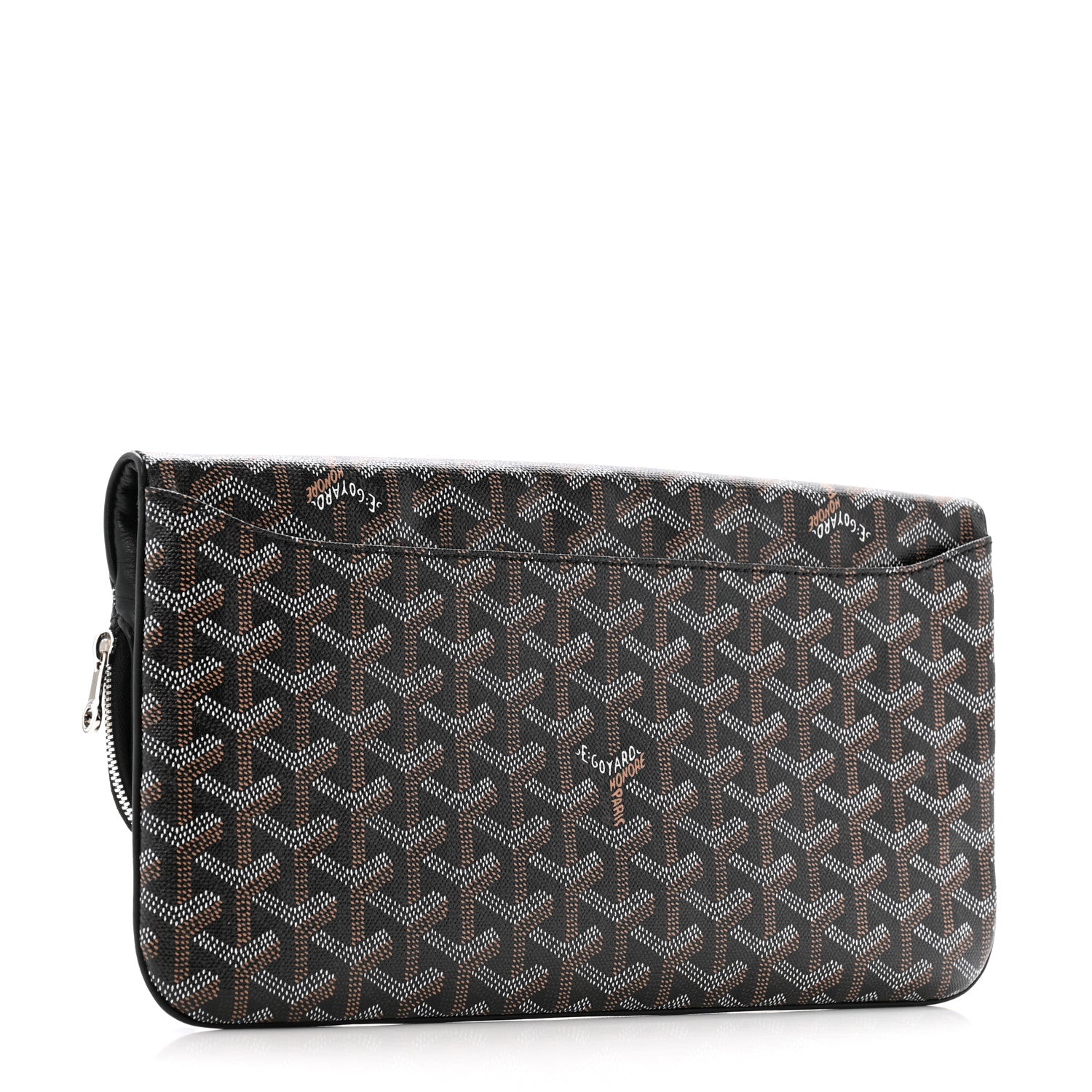 Goyard Goyardine Sainte Marie Soft Clutch Black 3 of 8