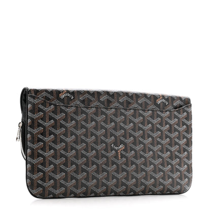 Goyard Goyardine Sainte Marie Soft Clutch Black 3 of 8