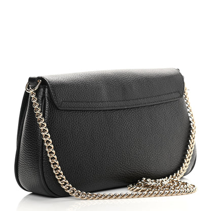 Gucci Pebbled Calfskin Medium Soho Flap Crossbody Black 3 of 11
