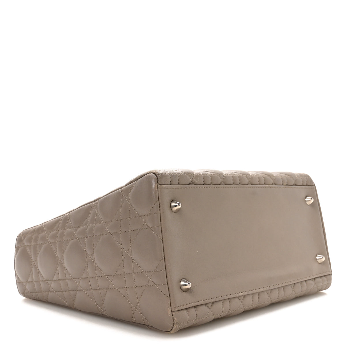 Lambskin Cannage Medium Lady Dior Grey