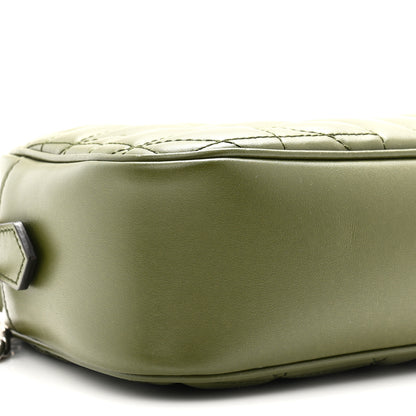 Gucci Calfskin Matelasse Aria Small GG Marmont Chain Shoulder Bag Military Wood 9 of 11