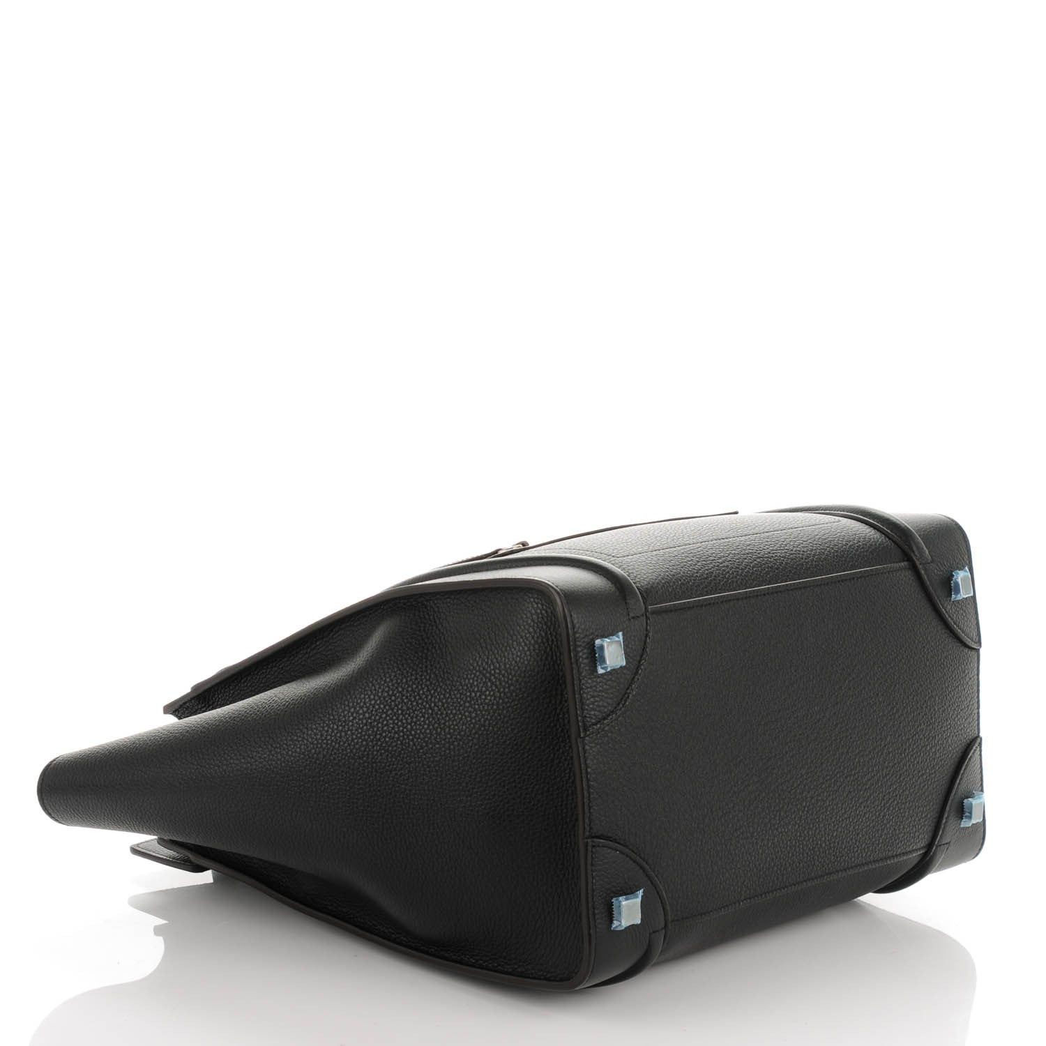 Celine Drummed Calfskin Mini Luggage Black 4 of 7