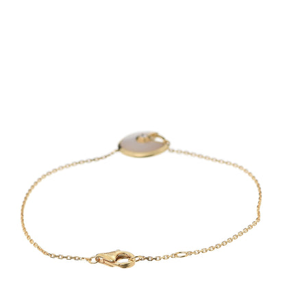 Cartier 18K Yellow Gold Diamond Mother of Pearl Amulette de Cartier Bracelet 3 of 6