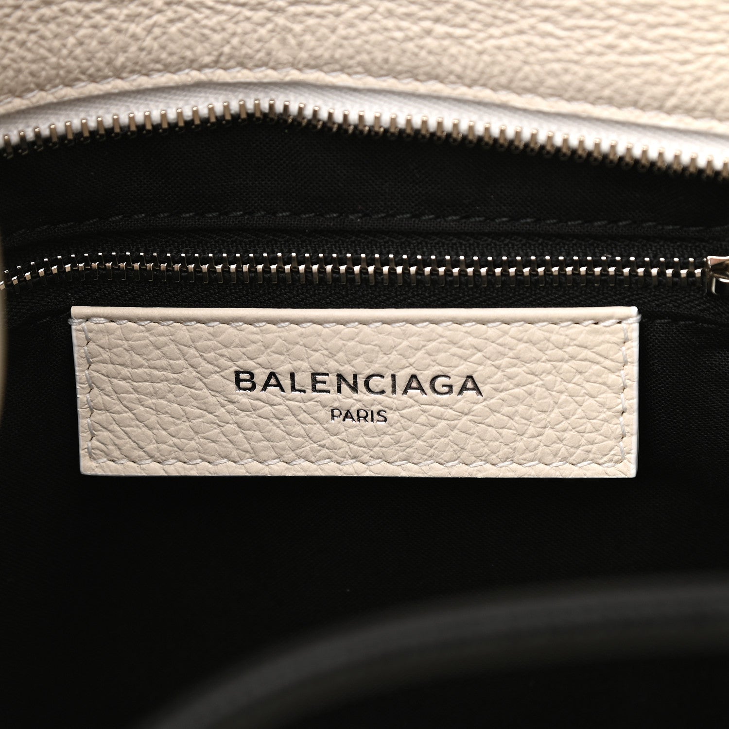 Balenciaga Calfskin Medium Logo North South Shopping Tote White 6 of 9