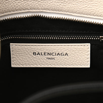 Balenciaga Calfskin Medium Logo North South Shopping Tote White 6 of 9