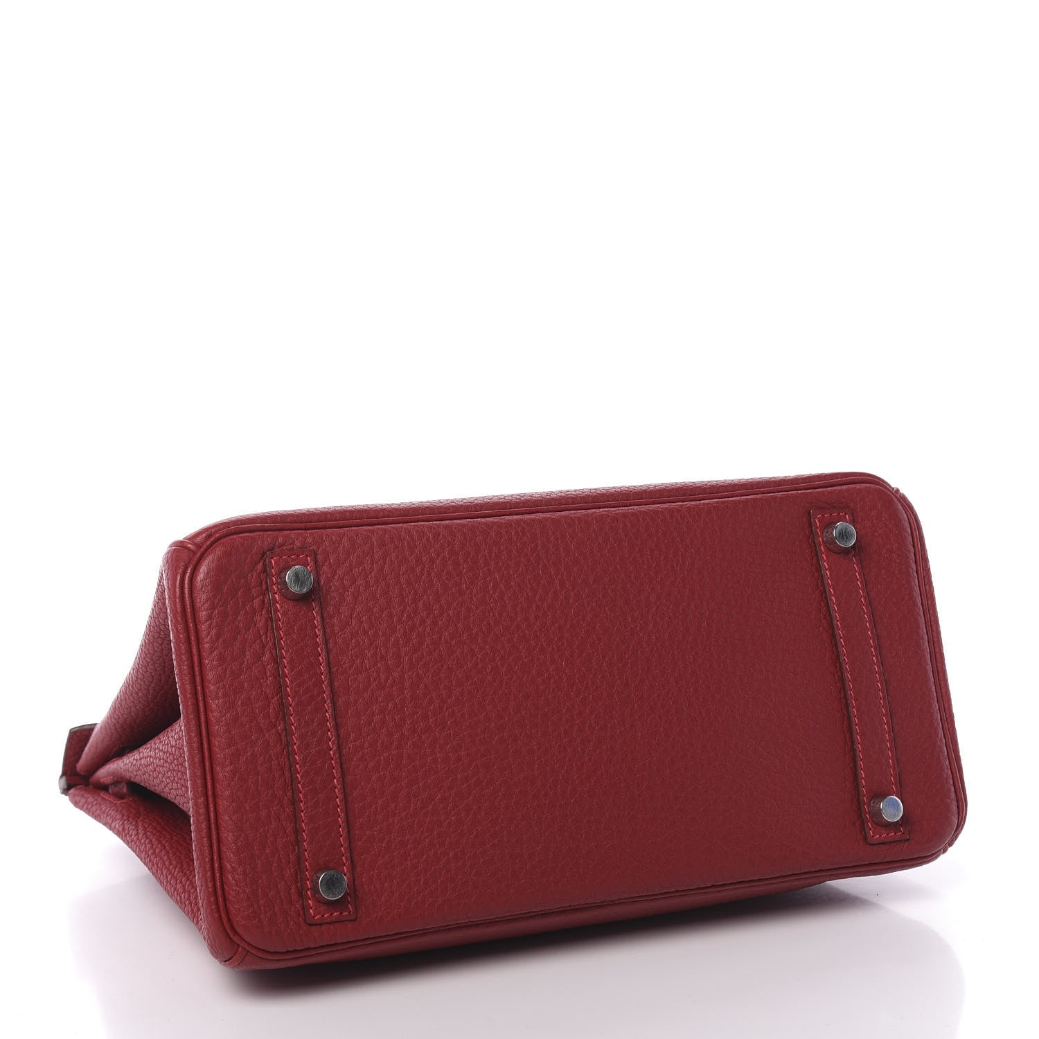 Hermes Taurillon Clemence Birkin 30 Rouge Vif 4 of 11