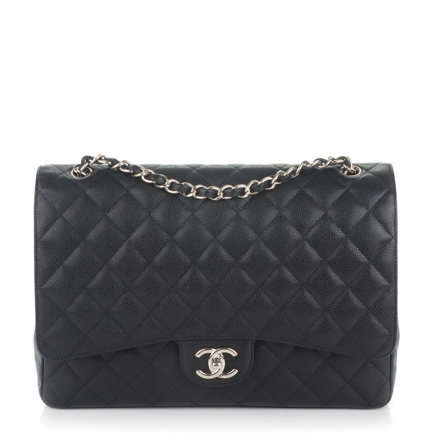 Chanel Caviar Quilted Maxi Double Flap Black 1 of 7