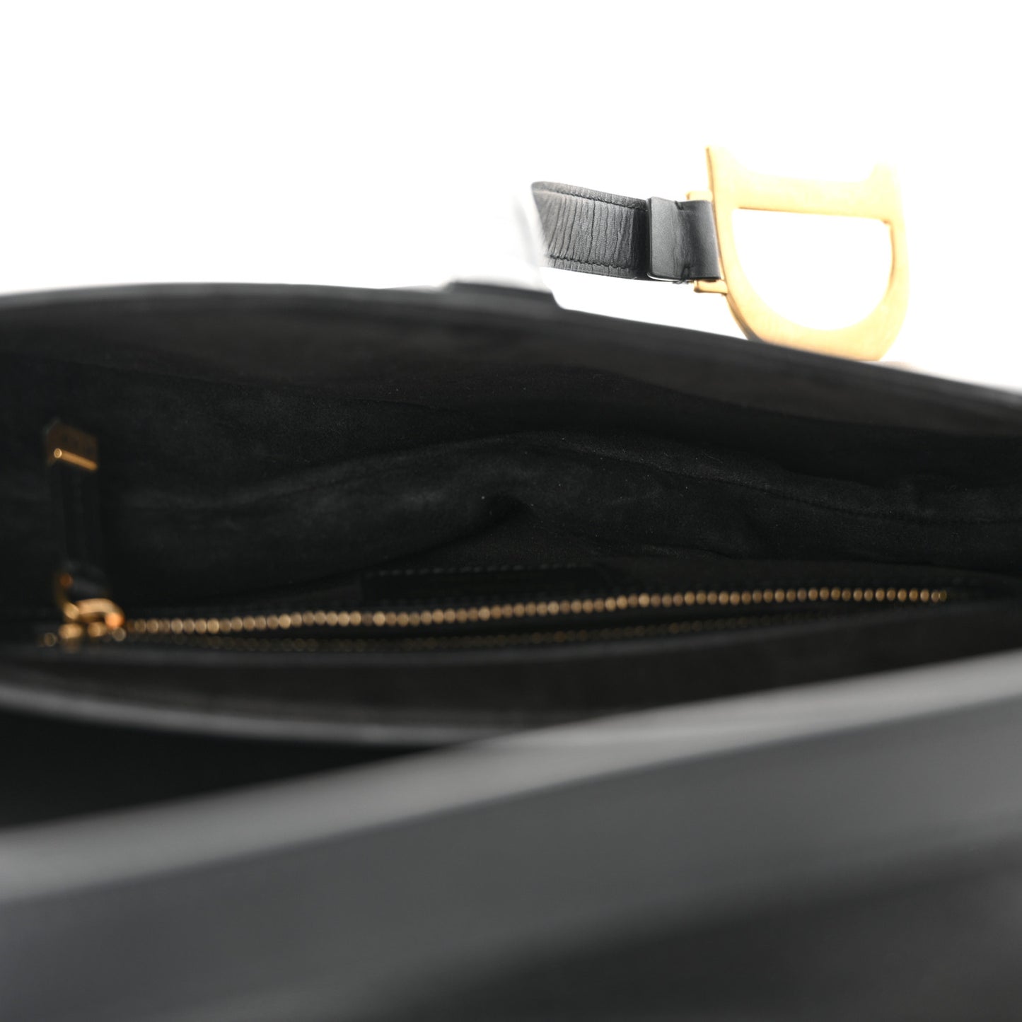 Calfskin Saddle Bag Black