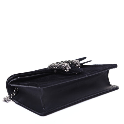 Gucci Velvet Super Mini Dionysus Shoulder Bag Black 4 of 12
