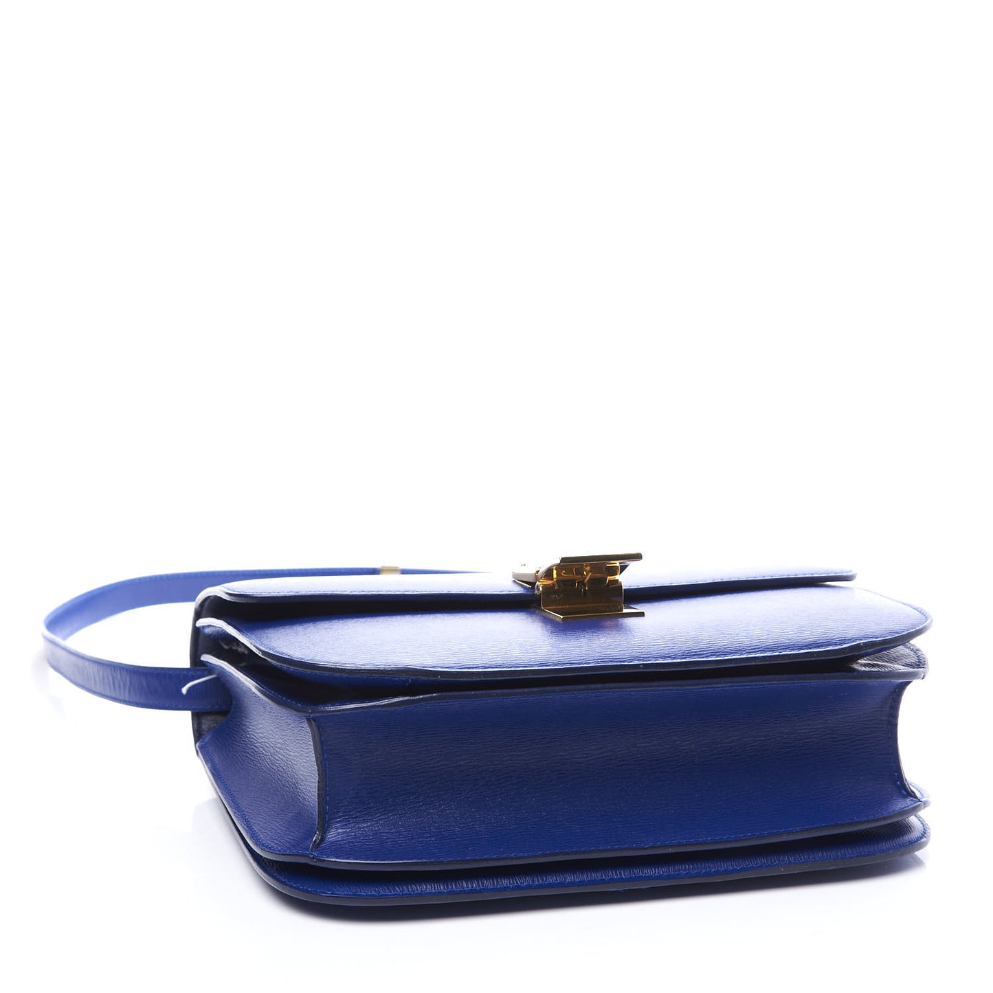 Liege Calfskin Medium Classic Box Flap Bag Indigo