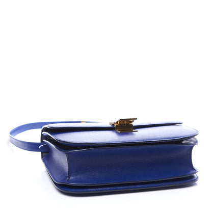 Celine Liege Calfskin Medium Classic Box Flap Bag Indigo 3 of 9