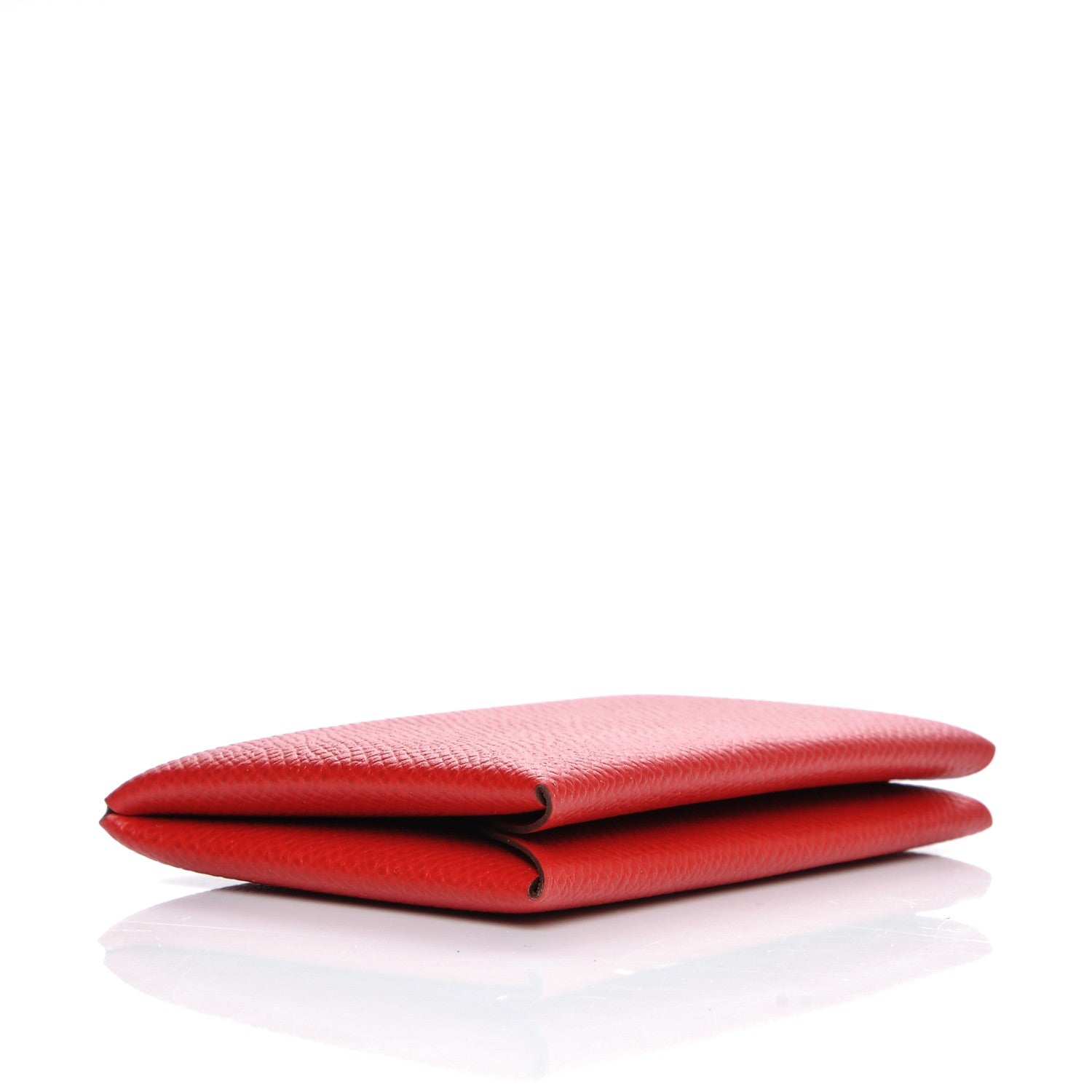 Hermes Epsom Calvi Card Case Rouge Casaque 4 of 9