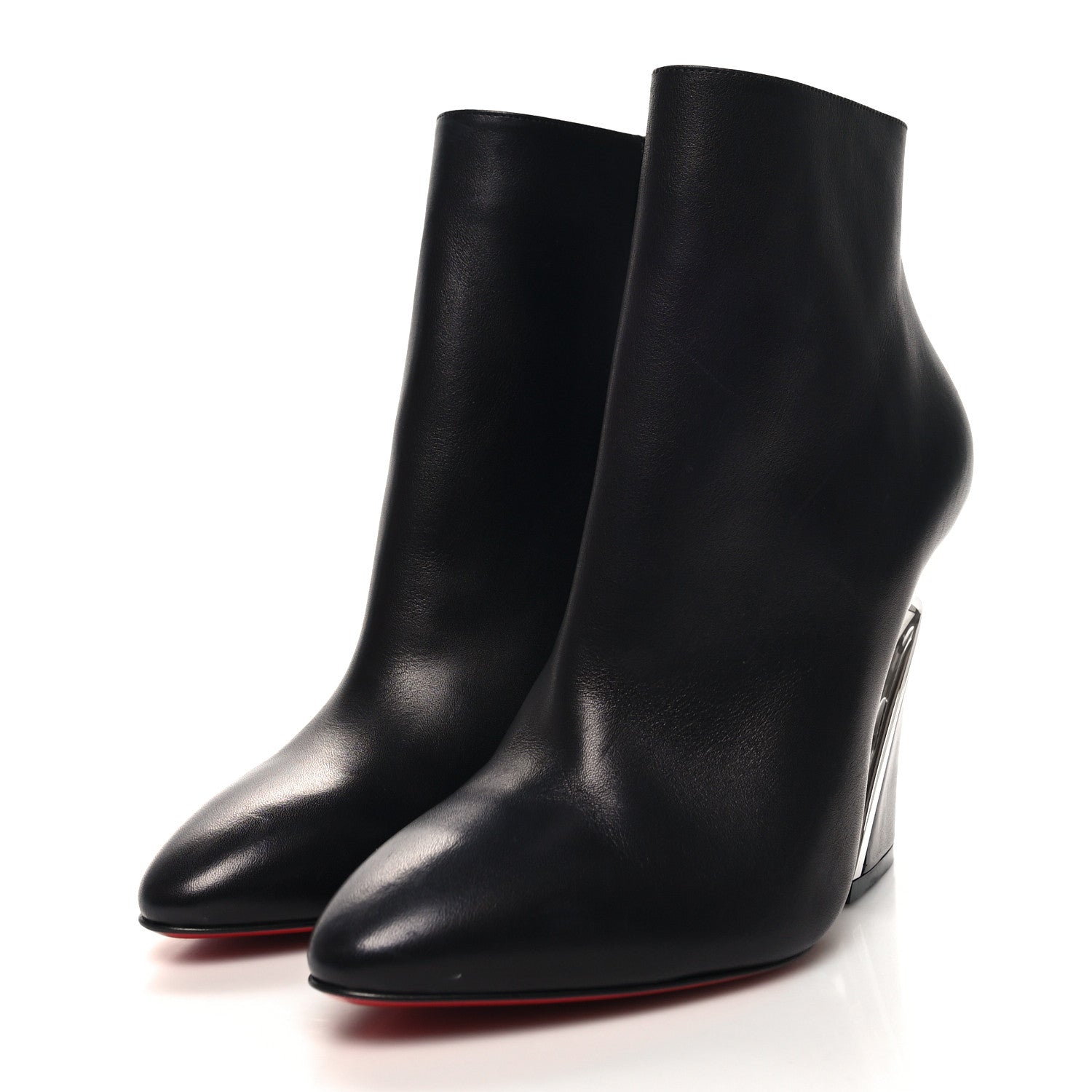 Christian Louboutin Calfskin Levitibootie 100 Booties 39.5 Black 3 of 7
