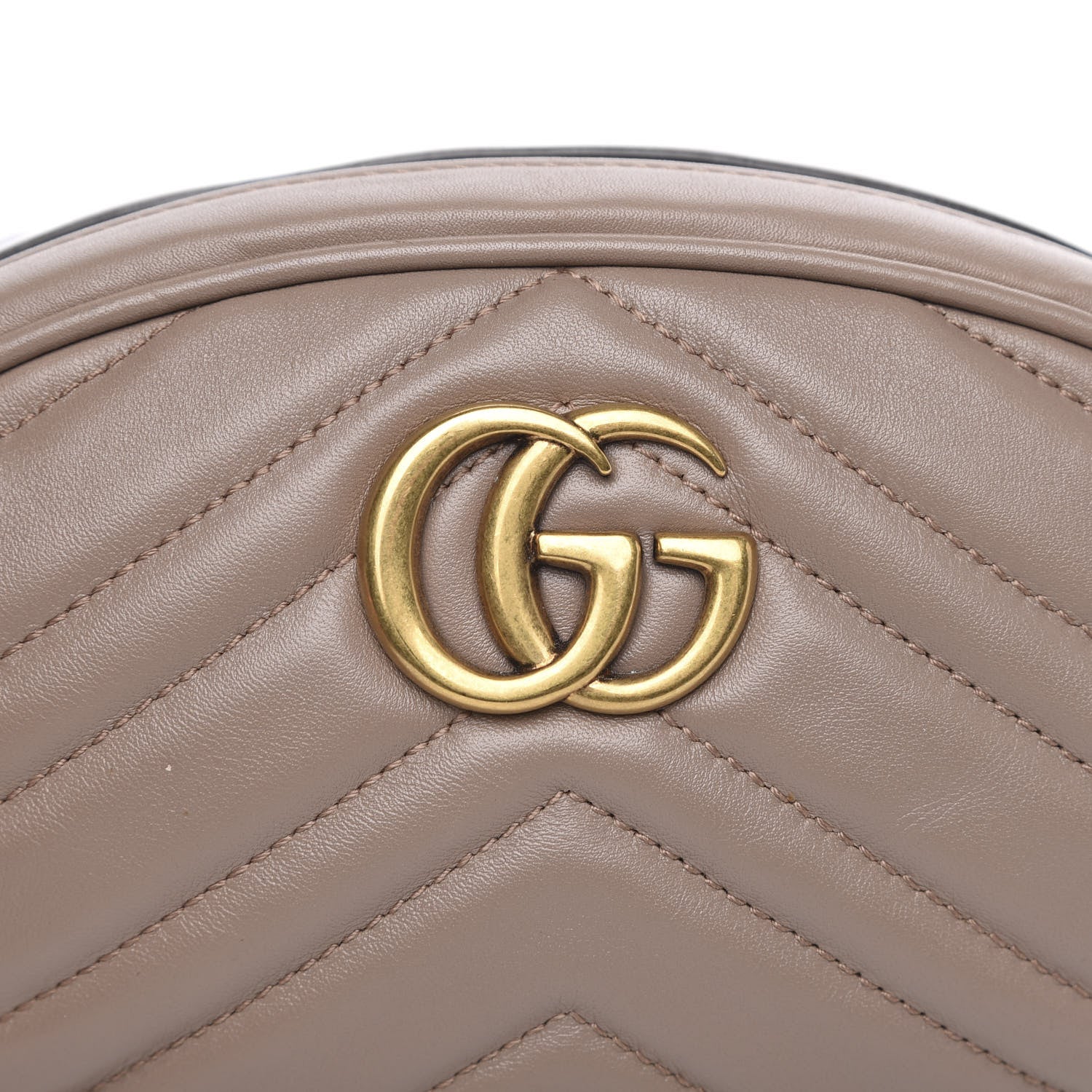 Gucci Calfskin Matelasse GG Marmont Belt Bag 85 34 Porcelain Rose 8 of 11