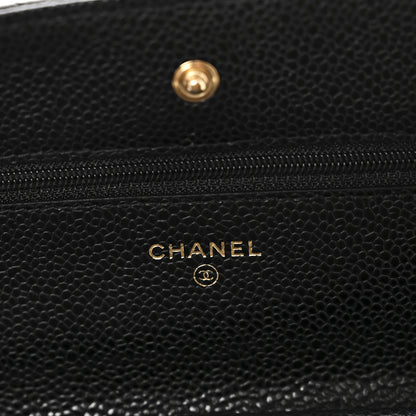 Chanel Caviar Quilted Wallet On Chain WOC Black 6 of 13