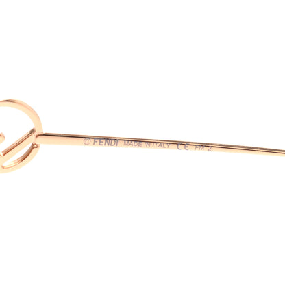 Fendi Metal Acetate F is Fendi FF Cat Eye Sunglasses FF 0290/S Gold 6 of 6