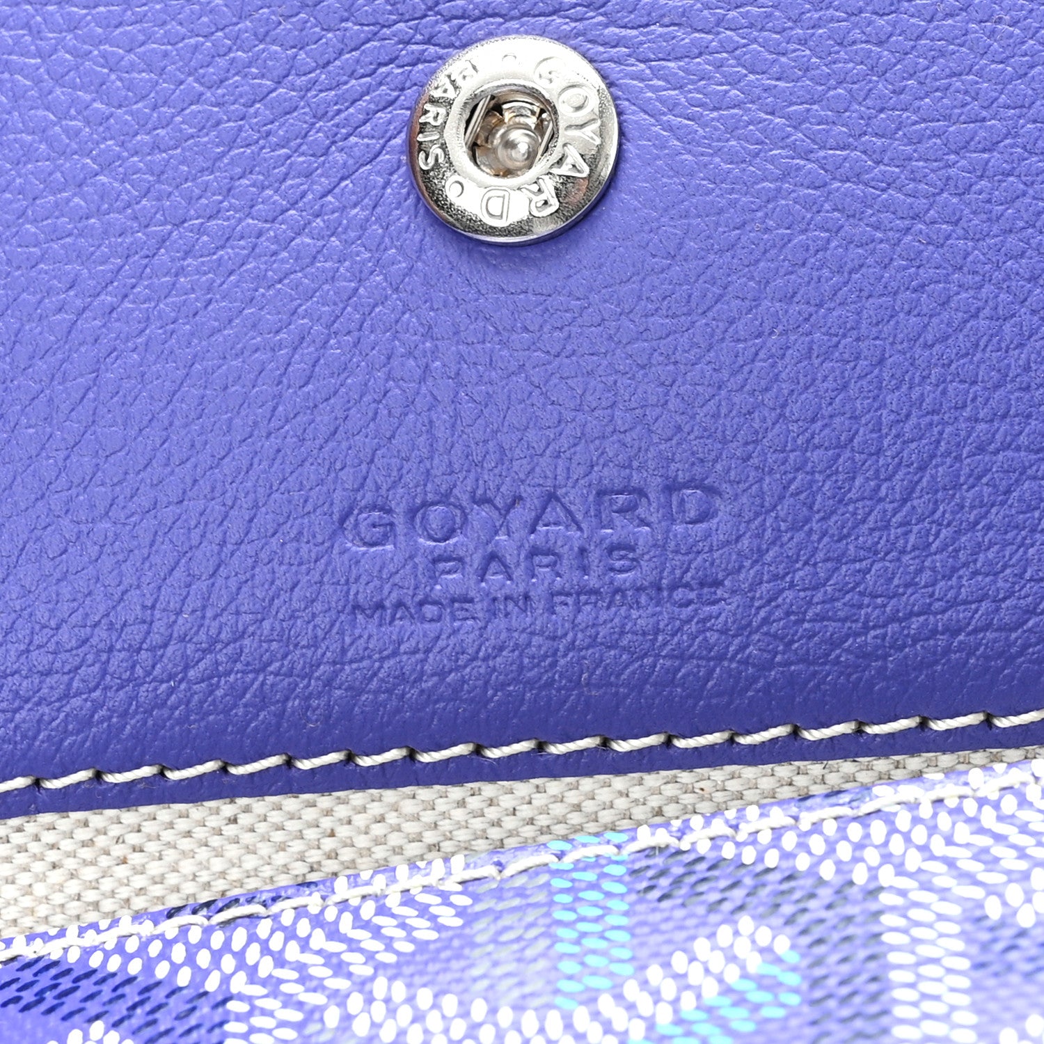 Goyard Goyardine Saint Louis PM Blueberry Purple 7 of 11