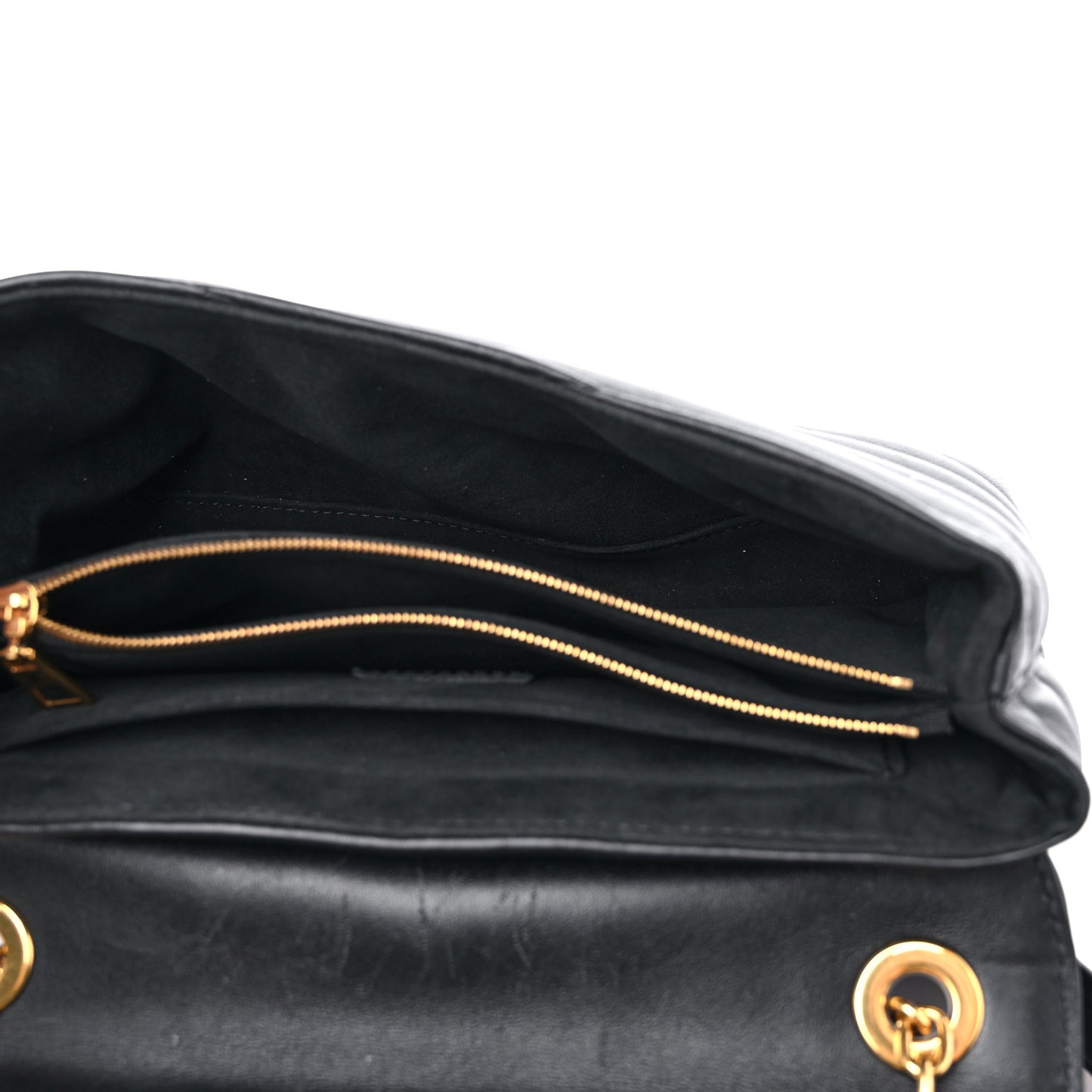 Calfskin LV New Wave Chain Bag Black