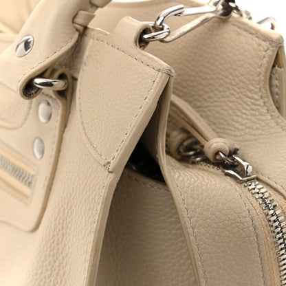 Balenciaga Grained Calfskin Neo Classic Silver Hardware S City Cream 13 of 15