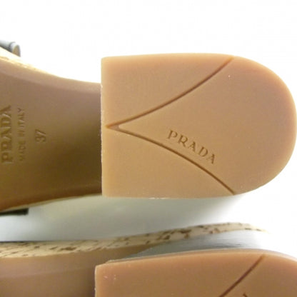 Prada Vernice Cork Platform Heels 37 6 of 8