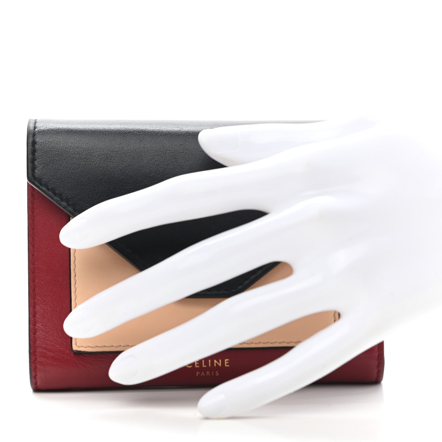 Celine Liege Calfskin Tri-Color Pocket Card Holder Multicolor 2 of 10