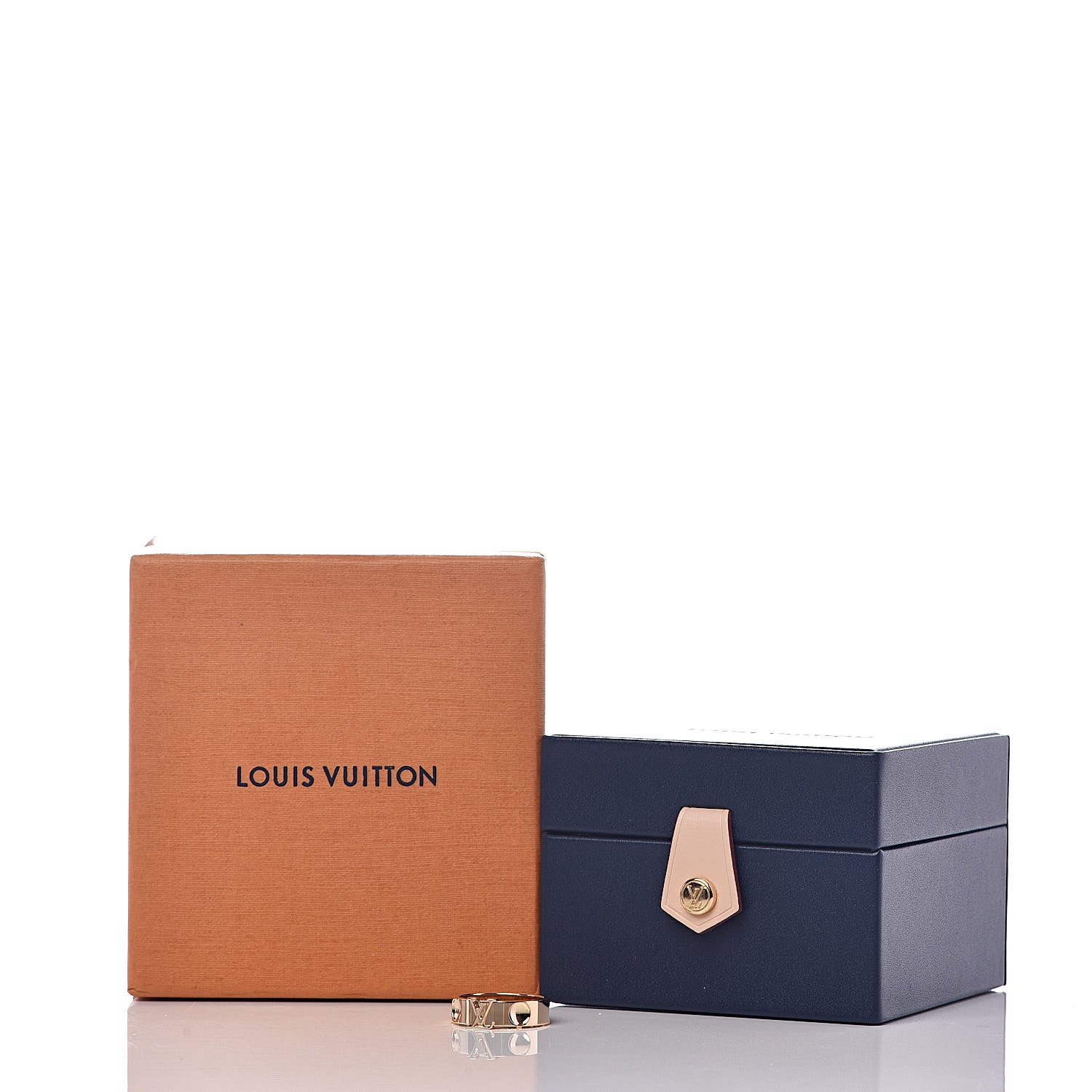 Louis Vuitton 18K Yellow Gold Empreinte LV Ring 51 5.75 7 of 7