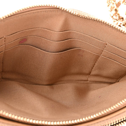 Chanel Caviar Quilted Small Clutch With Chain Beige 15 of 15