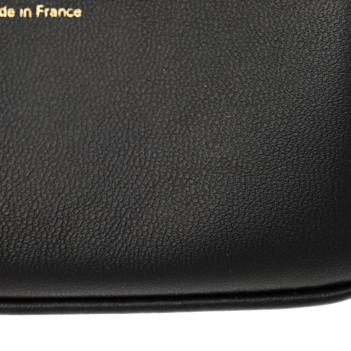 Cotton Calfskin Monogram Nano Bucket Bag Black