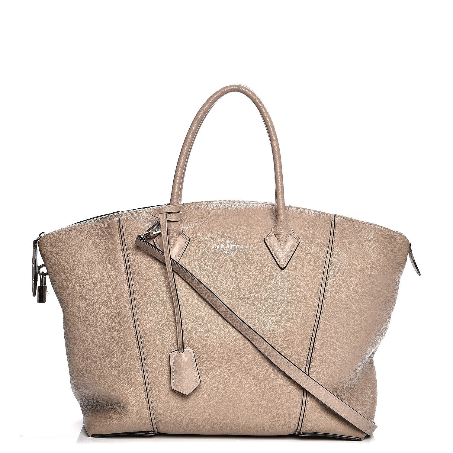 Louis Vuitton Veau Cachemire Soft Lockit MM Galet 1 of 15