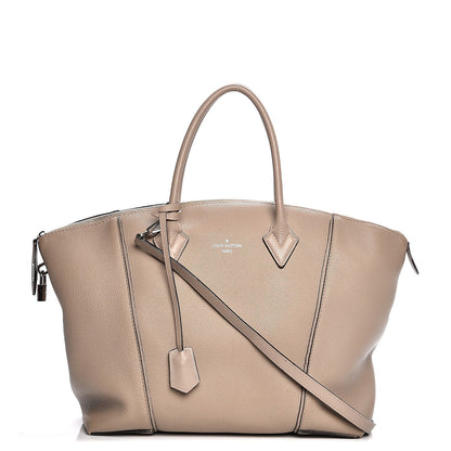 Louis Vuitton Veau Cachemire Soft Lockit MM Galet 1 of 15
