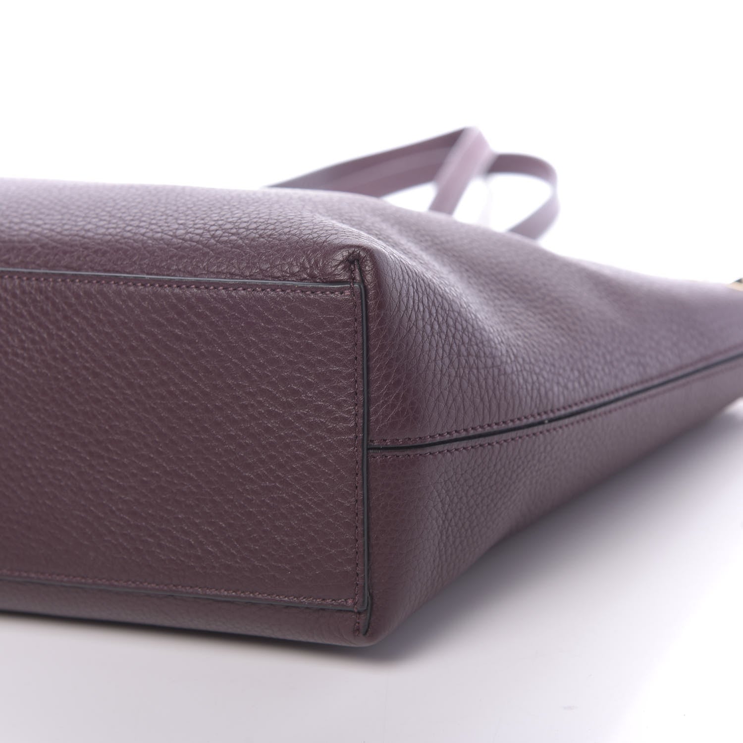 Valentino Garavani Grained Calfskin Small Rockstud Shoulder Tote Rubin 9 of 9