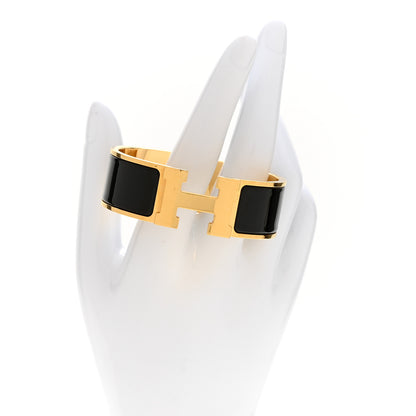 Hermes Enamel Wide Clic Clac H Bracelet PM Black 2 of 4