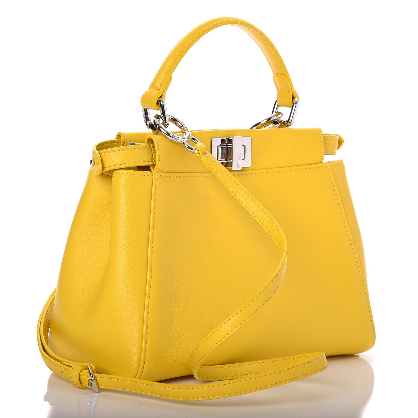 Nappa Mini Peekaboo Iconic Satchel Lime