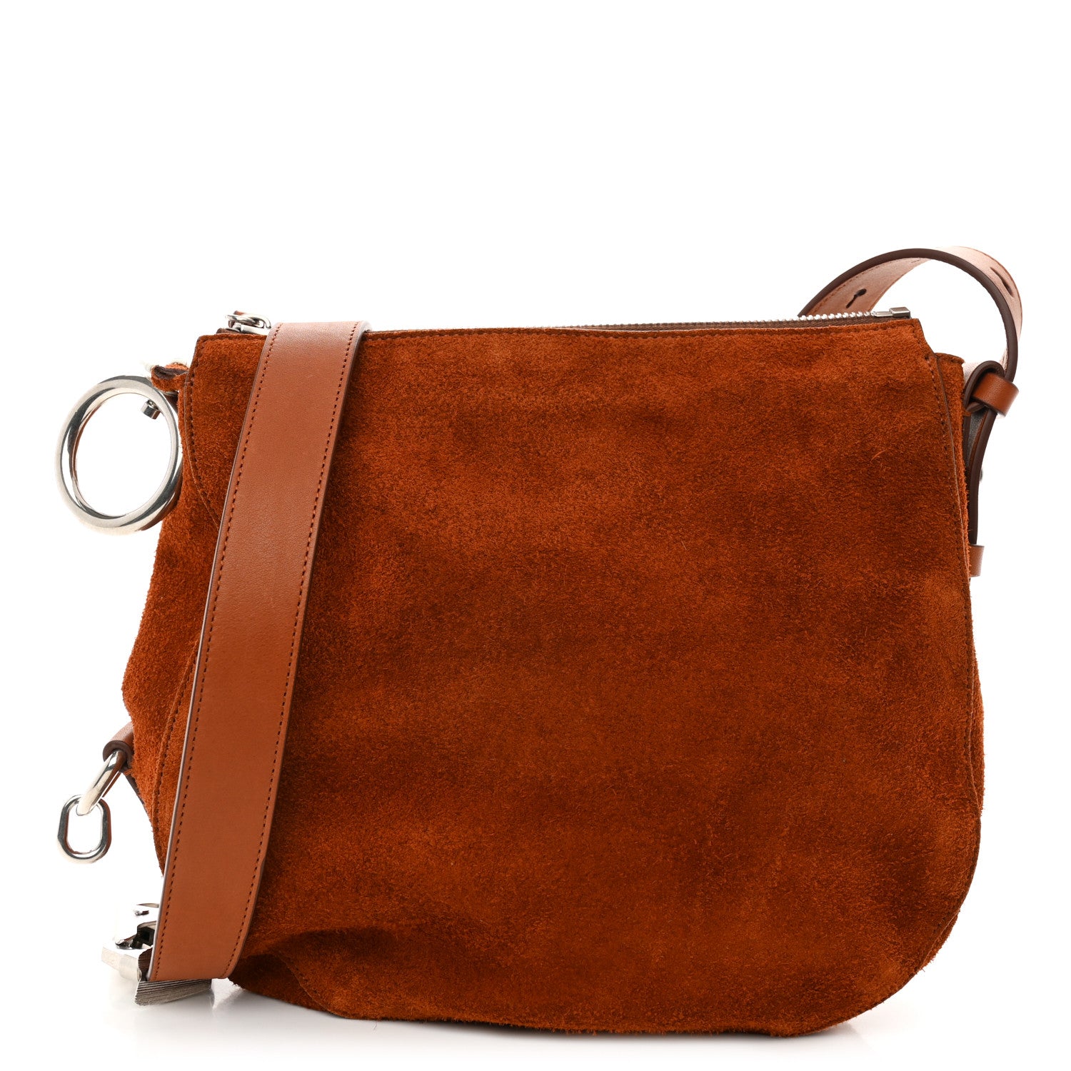 Burberry Suede Small Knight Bag Bruciato 1 of 12