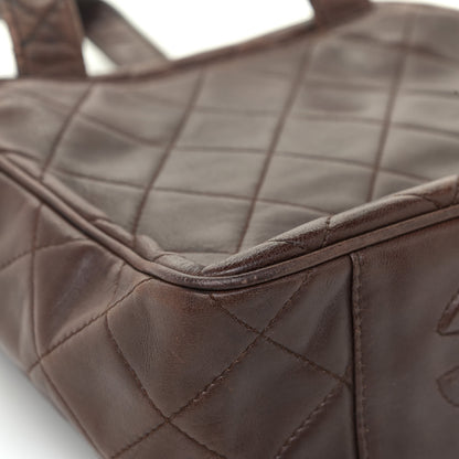 Chanel Lambskin Quilted Shoulder Bag Brown 21 of 27