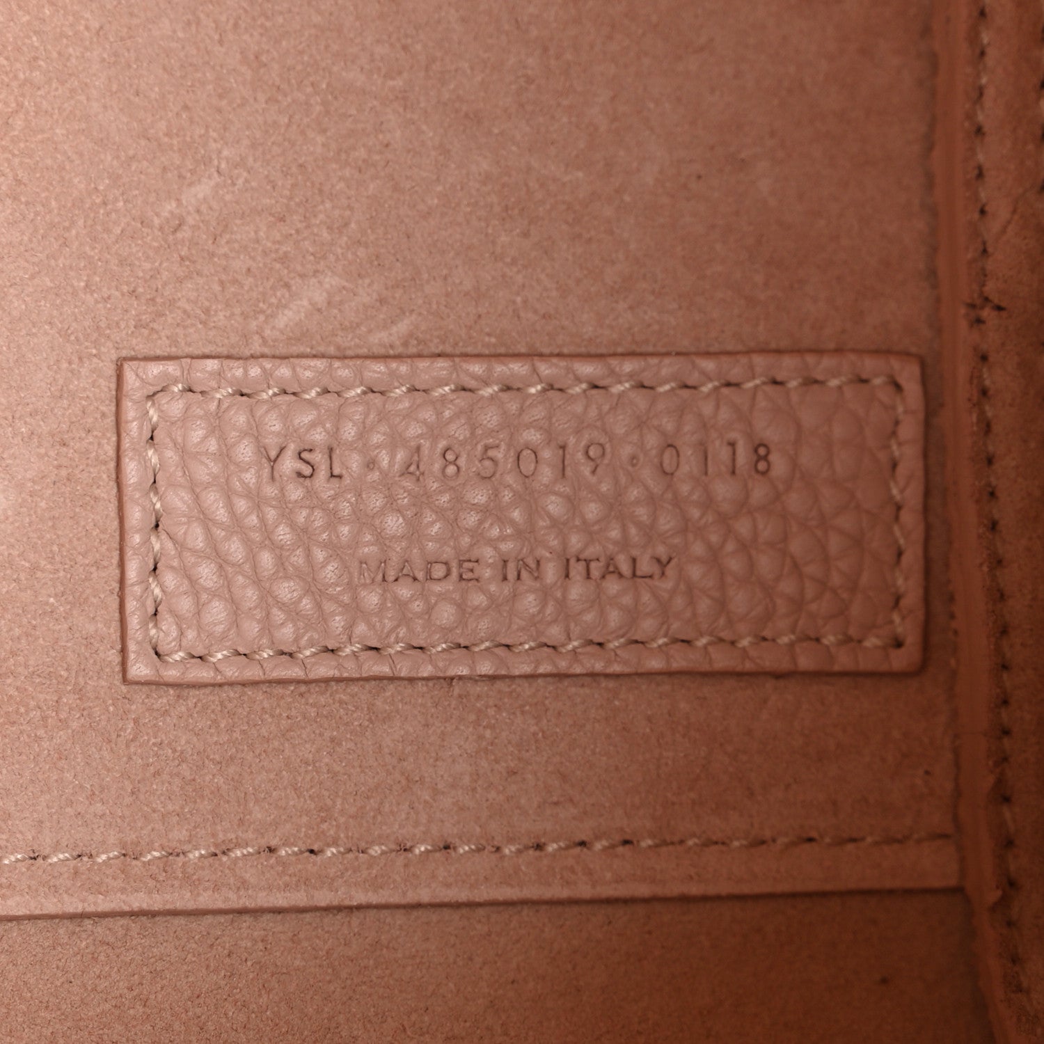 Saint Laurent Grained Calfskin Nano Supple Sac De Jour Marble Pink 7 of 11